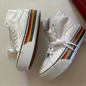Vans Sk-8 Hi Tapered Rainbow Pride Mens 7.5 Women’s 9